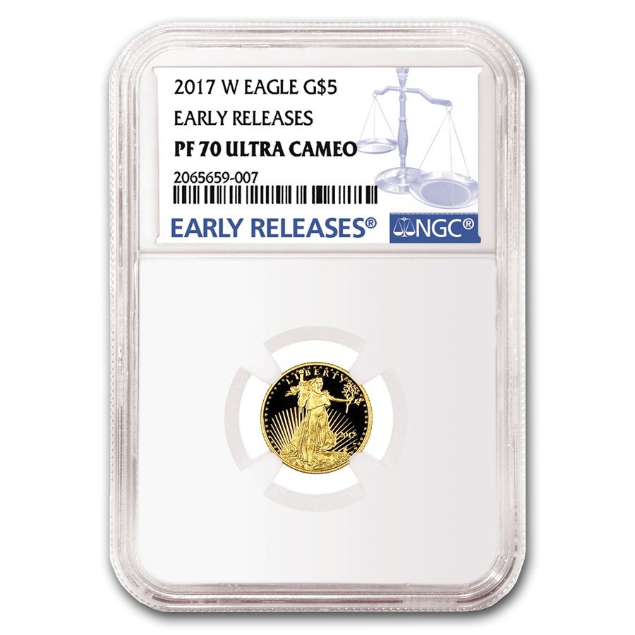 2017-W 1/10 oz Proof American Gold Eagle PF-70 NGC (ER)