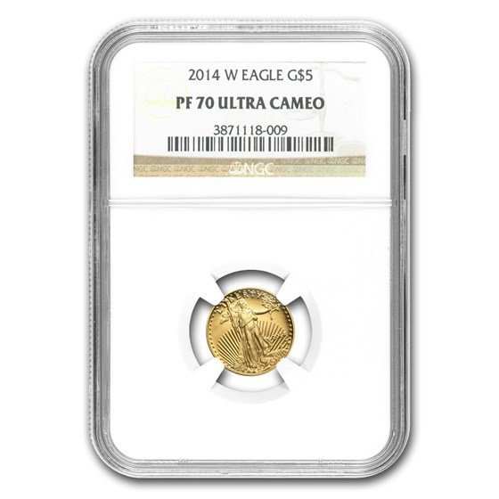 2014-W 1/10 oz Proof American Gold Eagle PF-70 NGC
