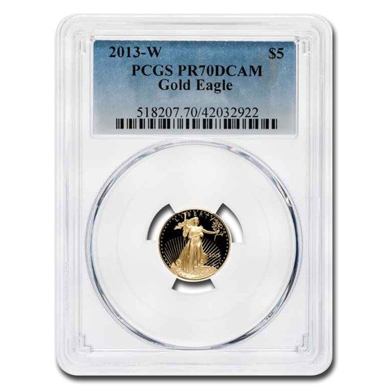 2013-W 1/10 oz Proof American Gold Eagle PR-70 PCGS