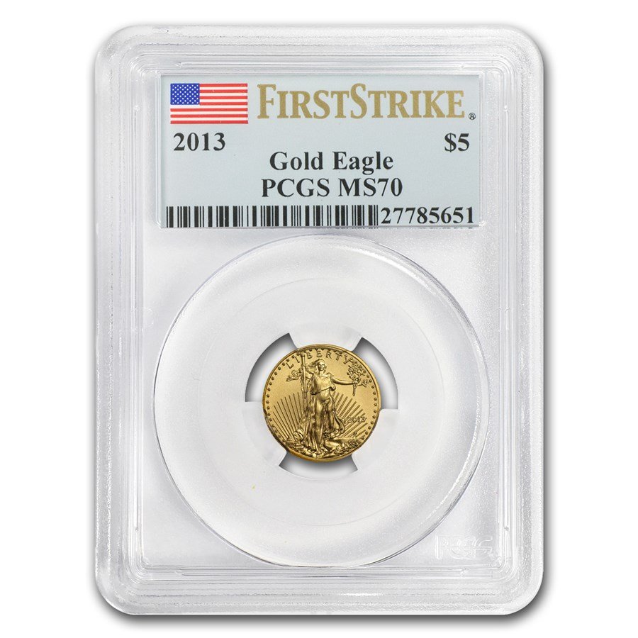 2013 1/10 oz American Gold Eagle MS-70 PCGS (FS)