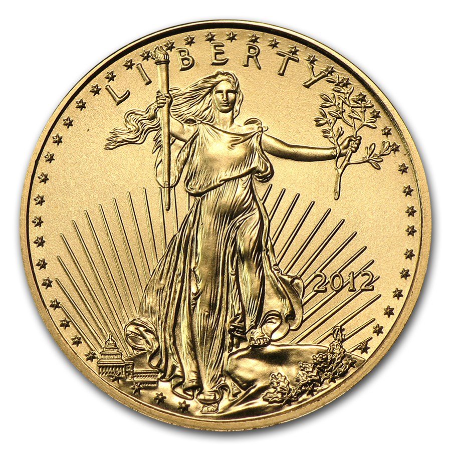 2012 1/10 oz American Gold Eagle BU