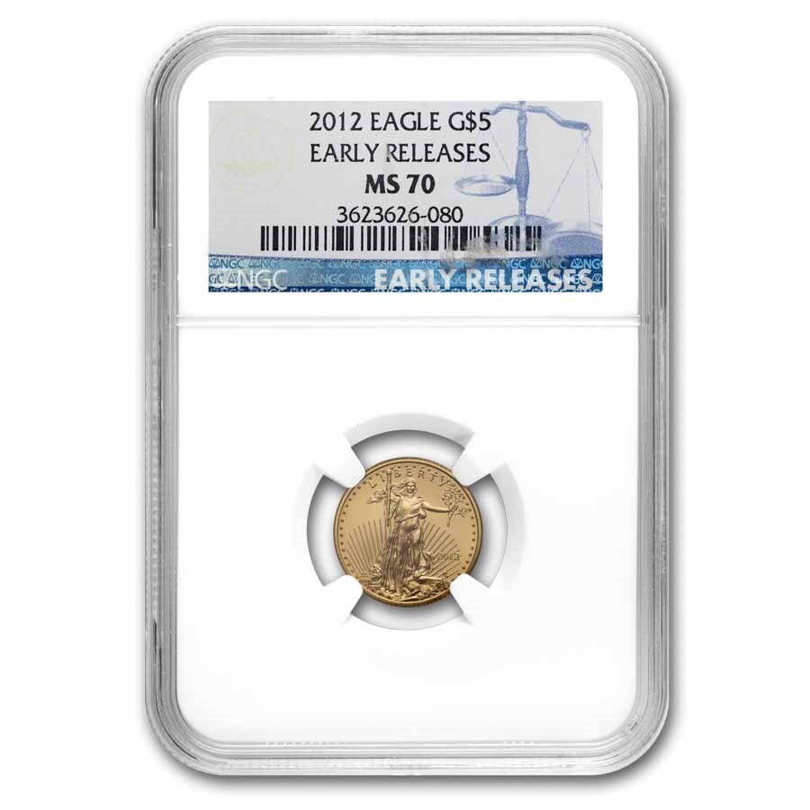 2012 1/10 oz American Gold Eagle MS-70 NGC (Early Releases)