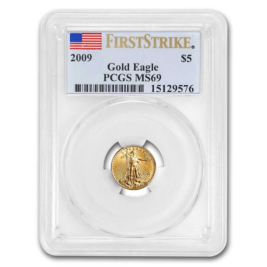 2009 1/10 oz American Gold Eagle MS-69 PCGS (FirstStrike®)