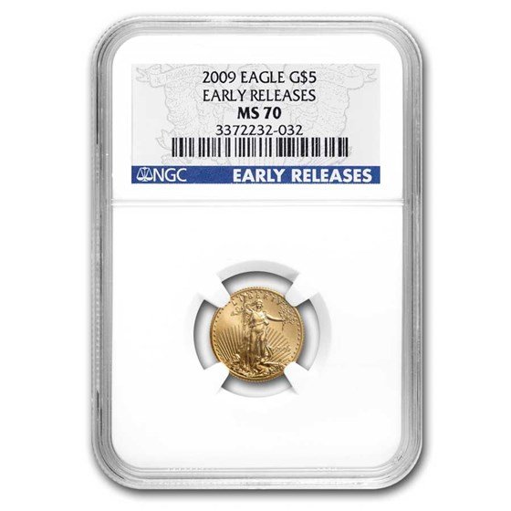 2009 1/10 oz American Gold Eagle MS-70 NGC (Early Releases)