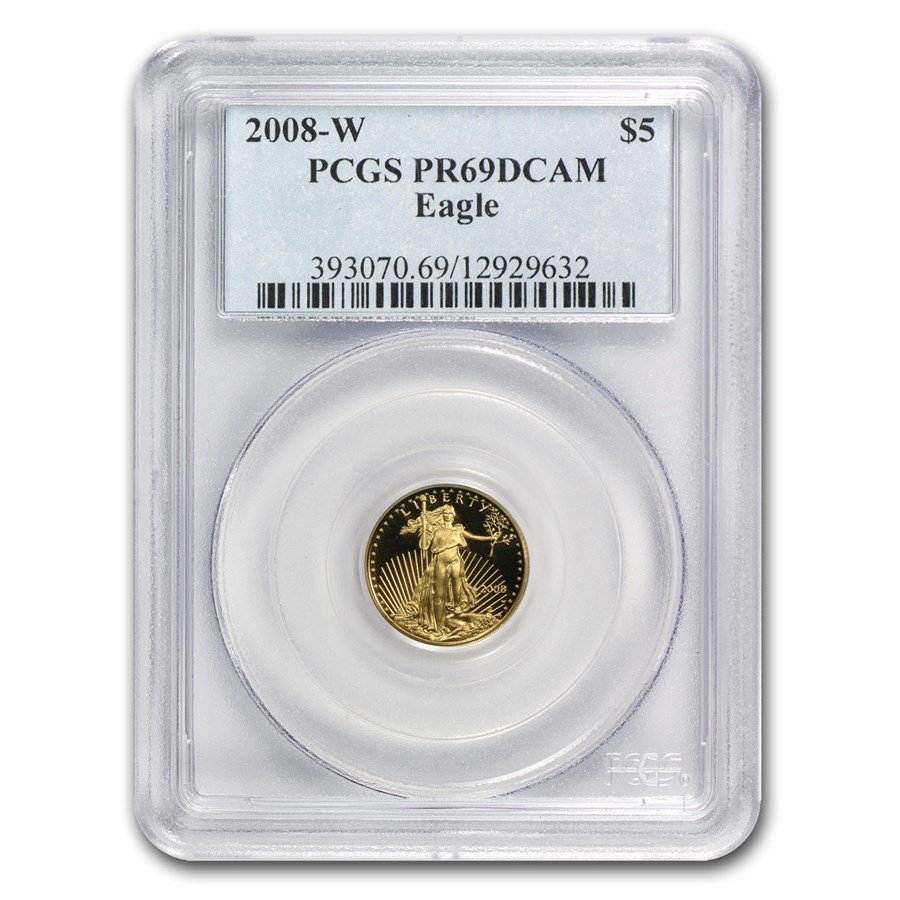 2008-W 1/10 oz Proof American Gold Eagle PR-69 DCAM PCGS
