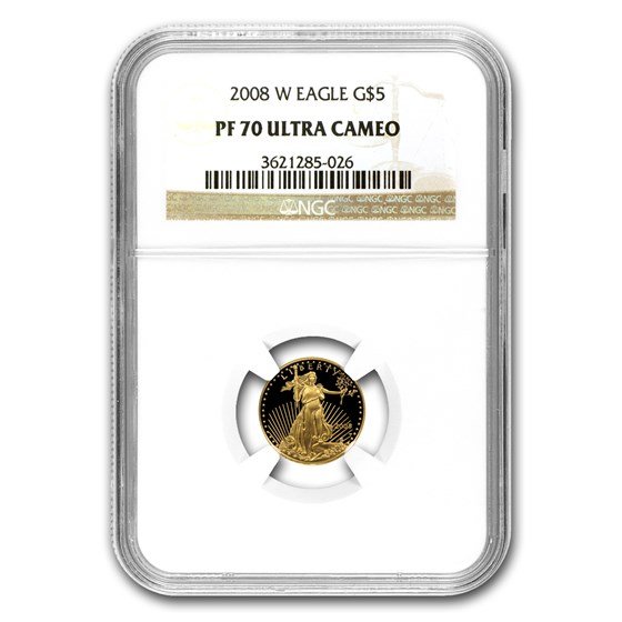 2008-W 1/10 oz Proof American Gold Eagle PF-70 NGC