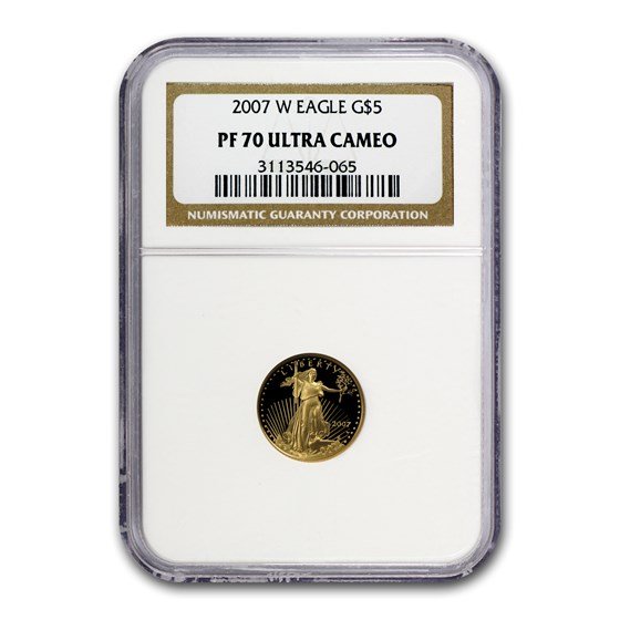 2007-W 1/10 oz Proof American Gold Eagle PF-70 UCAM NGC