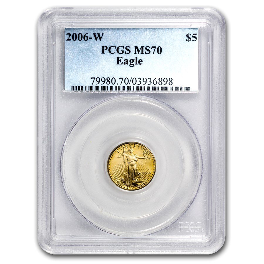 2006-W 1/10 oz Burnished American Gold Eagle SP/MS-70 PCGS