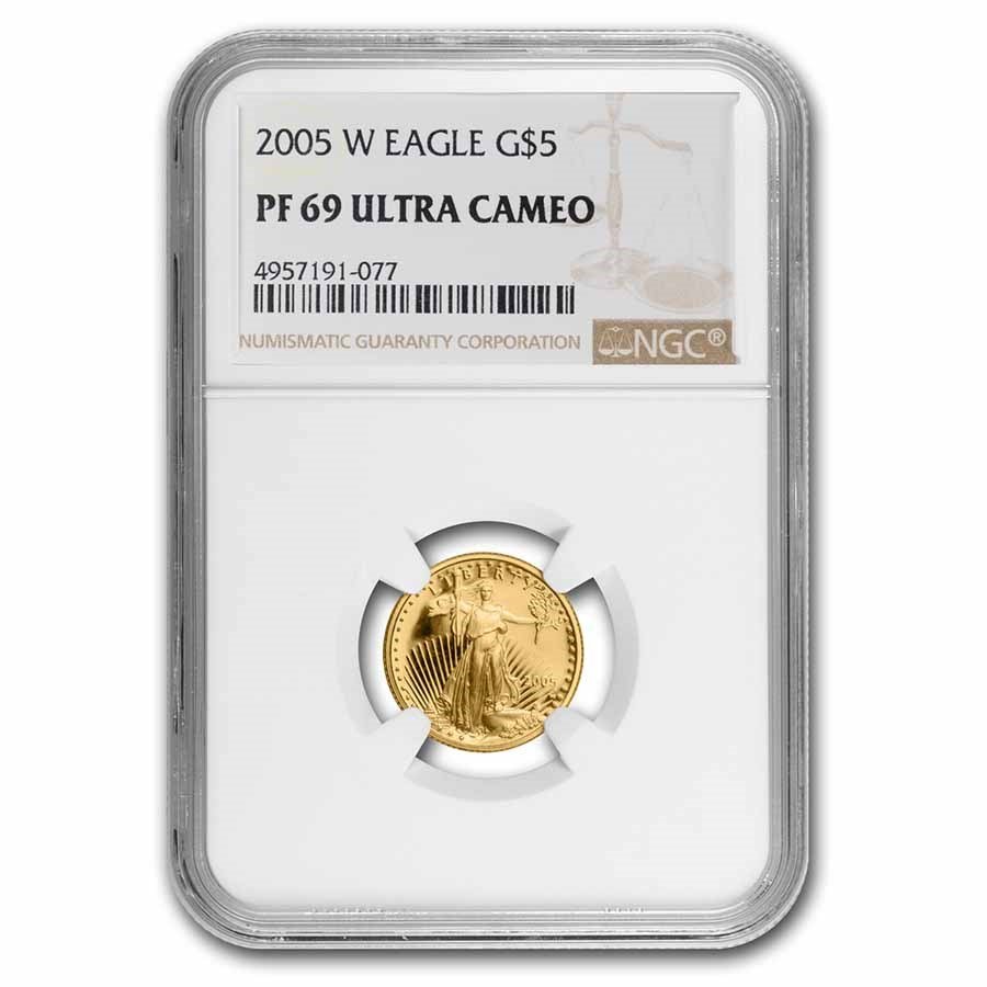 2005-W 1/10 oz Proof American Gold Eagle PF-69 NGC
