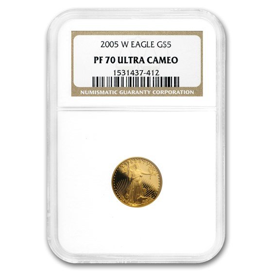 2005-W 1/10 oz Proof American Gold Eagle PF-70 UCAM NGC
