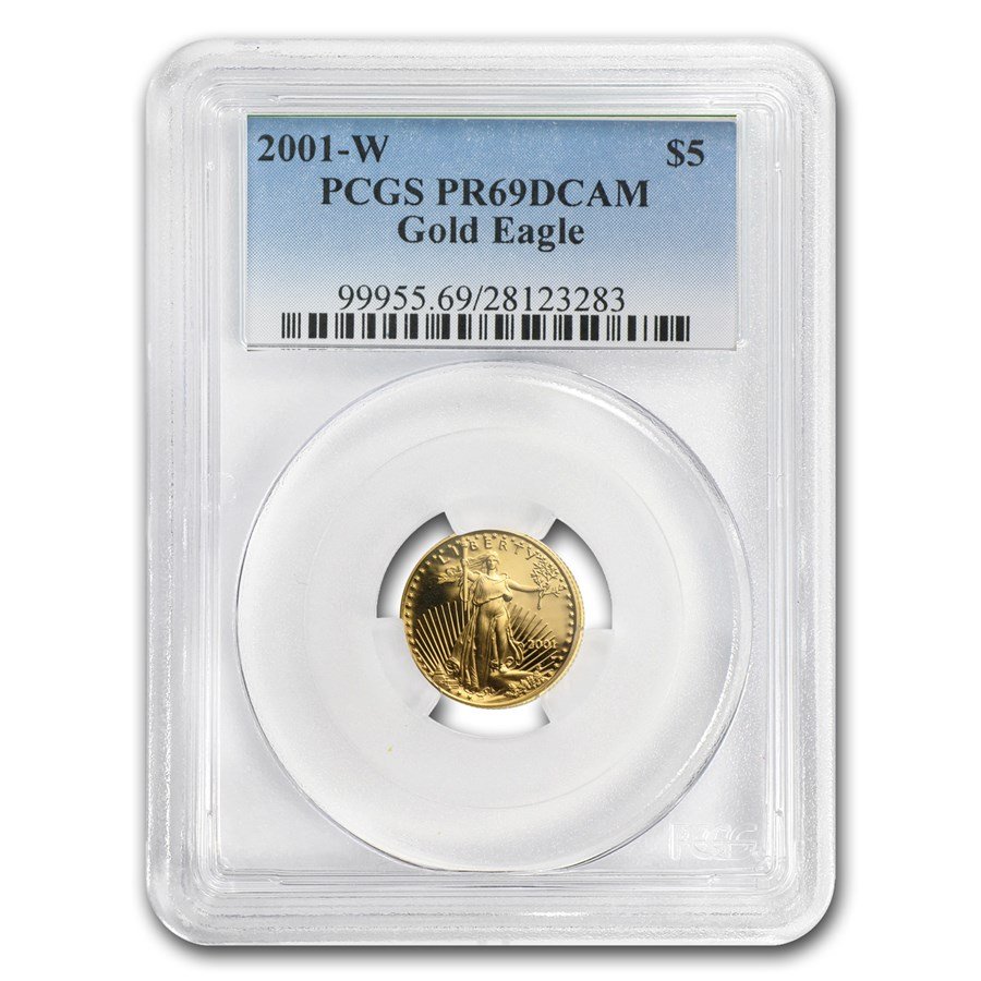 2001-W 1/10 oz Proof American Gold Eagle PR-69 PCGS