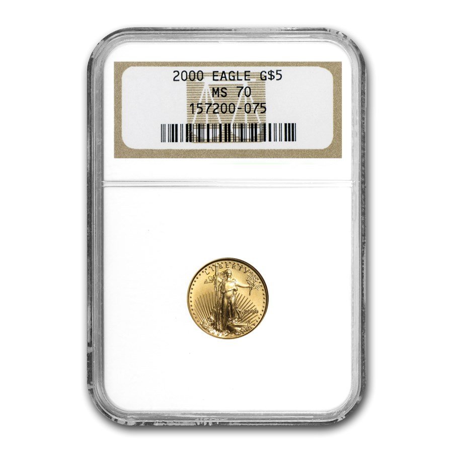 2000 1/10 oz American Gold Eagle MS-70 NGC
