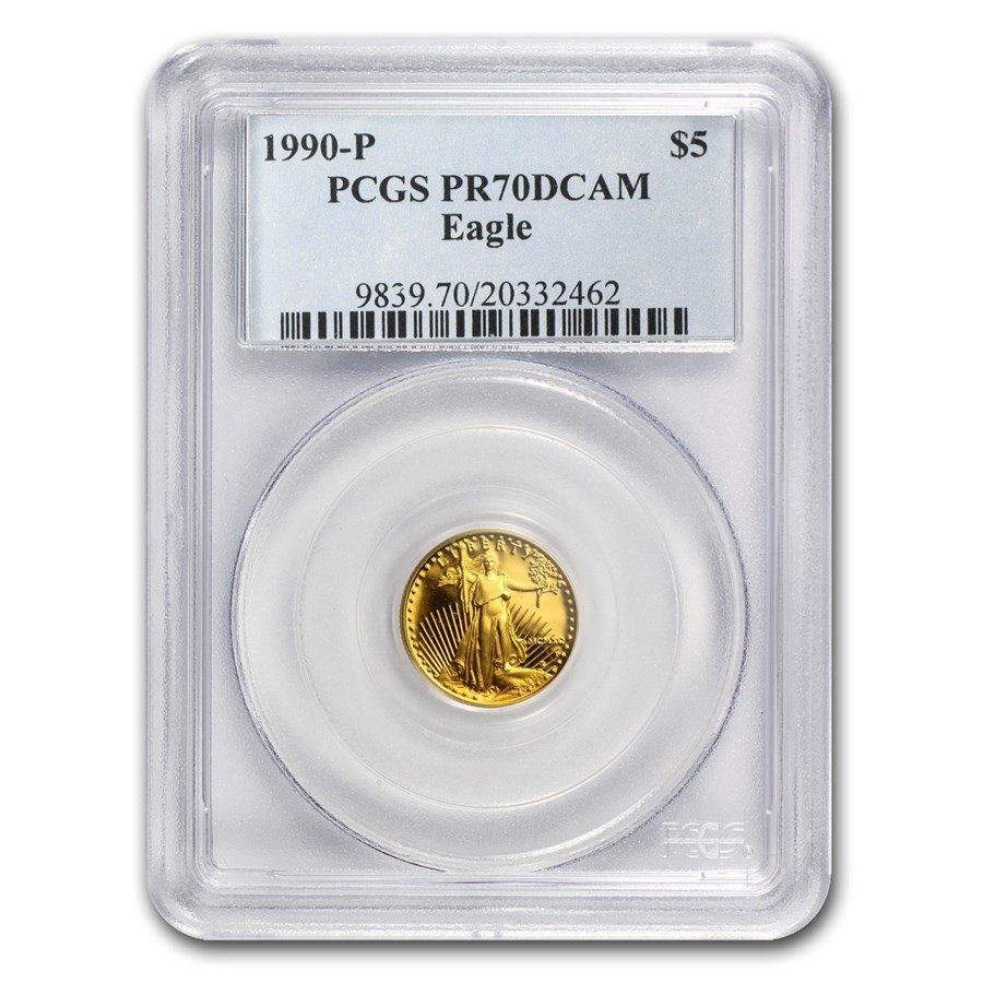 1990-P 1/10 oz Proof American Gold Eagle PR-70 DCAM PCGS