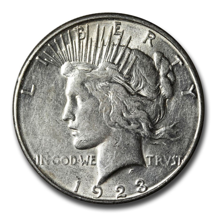 1923-S Peace Dollar AU