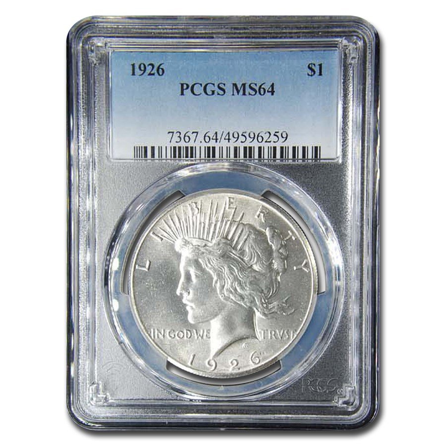 1926 Peace Dollar MS-64 PCGS