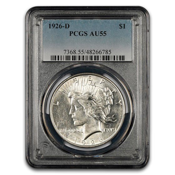 1926-D Peace Dollar AU-55 PCGS