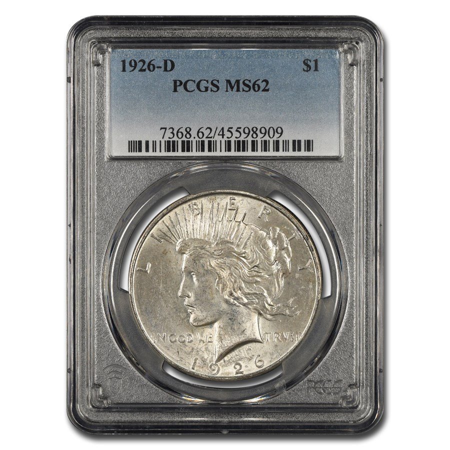 1926-D Peace Dollar AU-58 NGC
