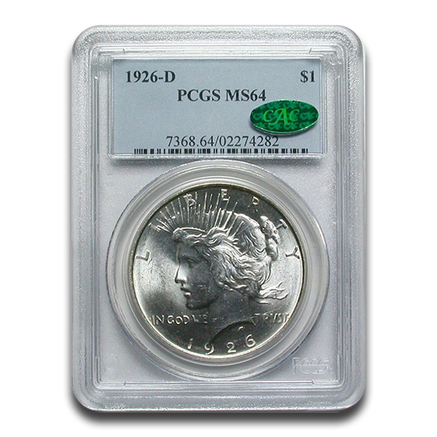 1926-D Peace Dollar MS-64 PCGS CAC