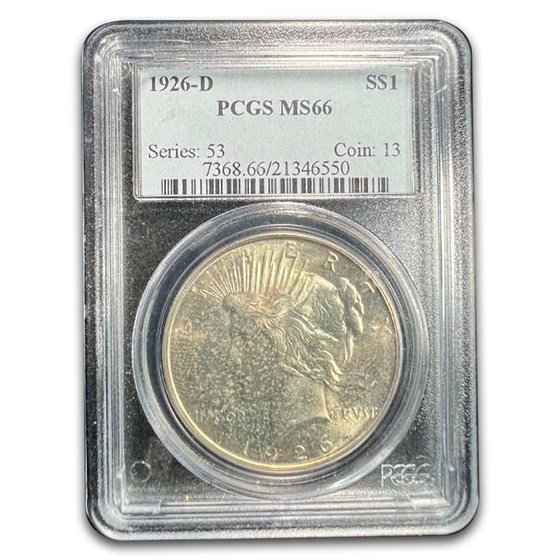 1926-D Peace Dollar MS-66 PCGS