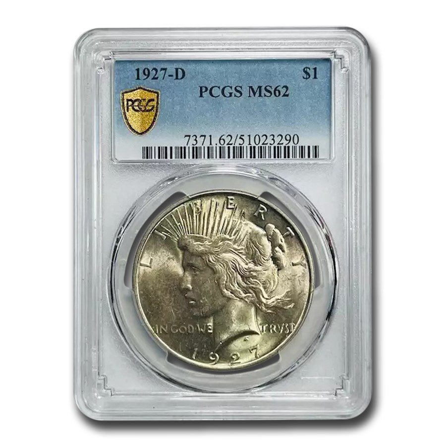 1927-D Peace Dollar MS-62 PCGS