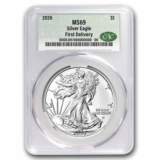 2026 American Silver Eagle MS-69 CAC (First Delivery)
