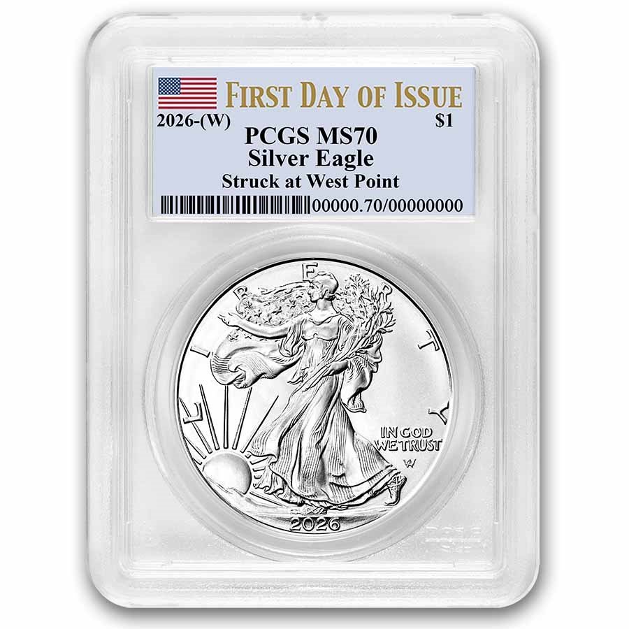 2026-(W) American Silver Eagle MS-70 PCGS (First Day of Issue)