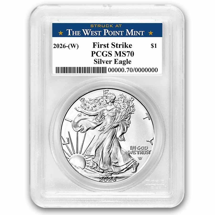 2026-(W) American Silver Eagle MS-70 PCGS (FS, West Point Label)