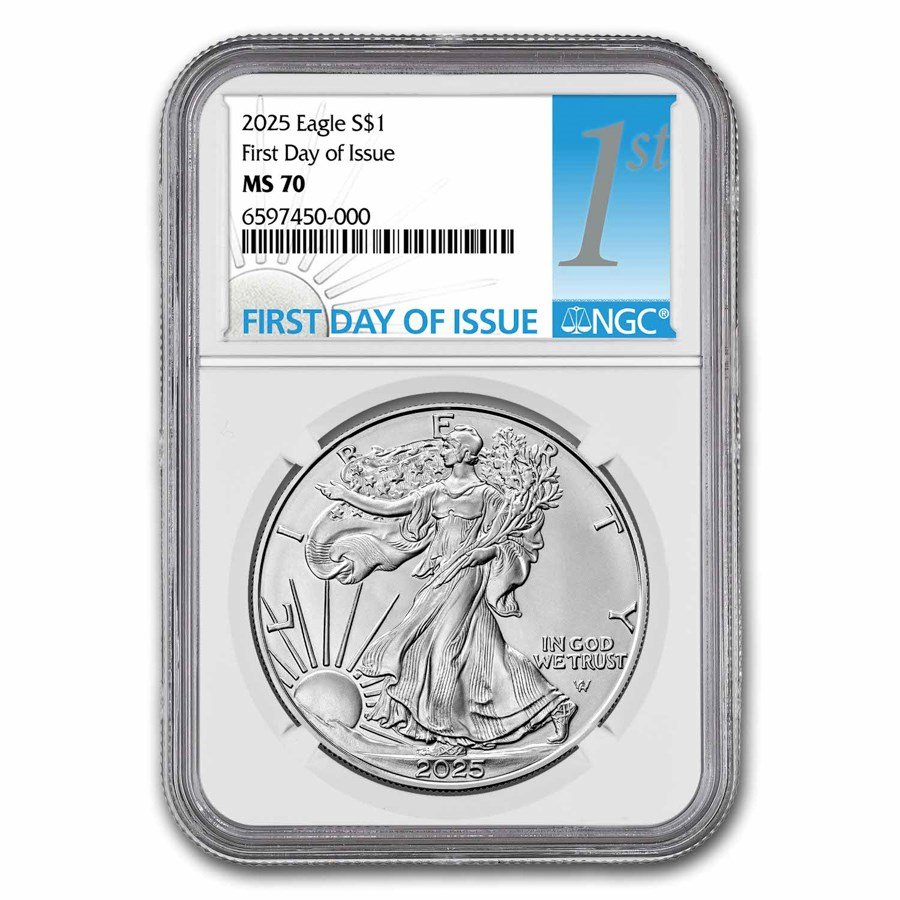 2025 American Silver Eagle MS-70 NGC (First Day of Issue)