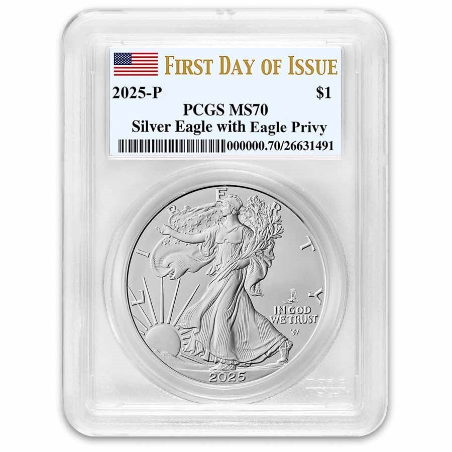 2025-(P) American Silver Eagle (Eagle Privy) MS-70 PCGS (FDI)