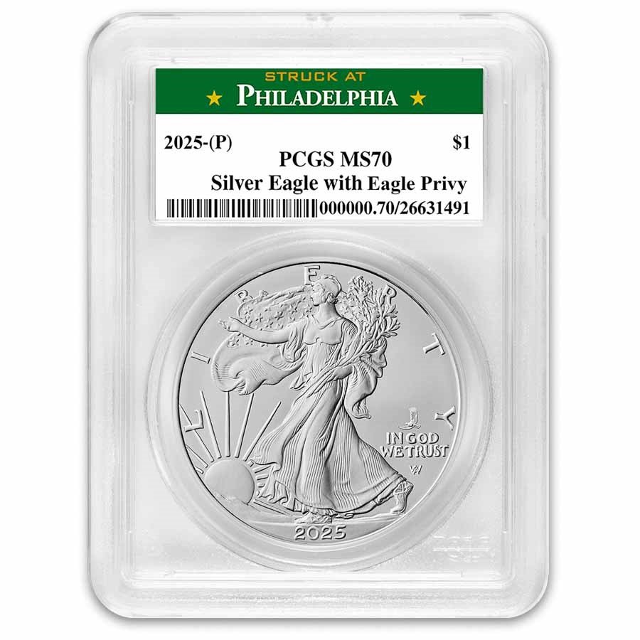 2025-(P) Silver Eagle (Eagle Privy) MS-70 PCGS (Philadelphia)