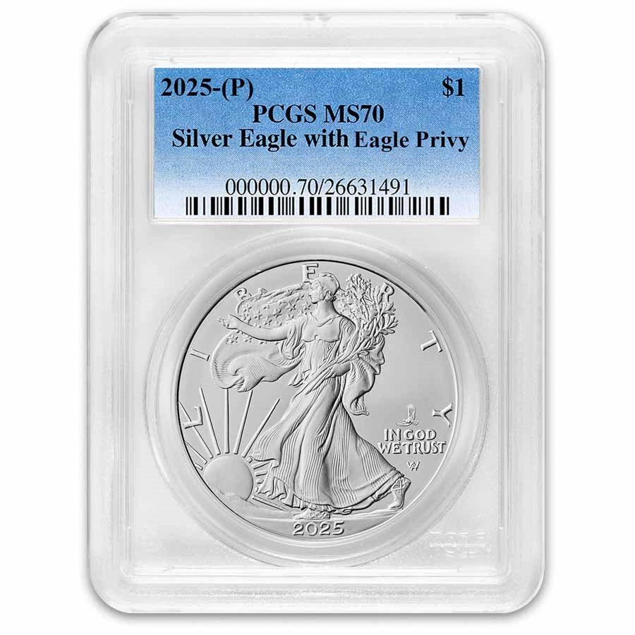 2025-(P) American Silver Eagle (Eagle Privy) MS-70 PCGS