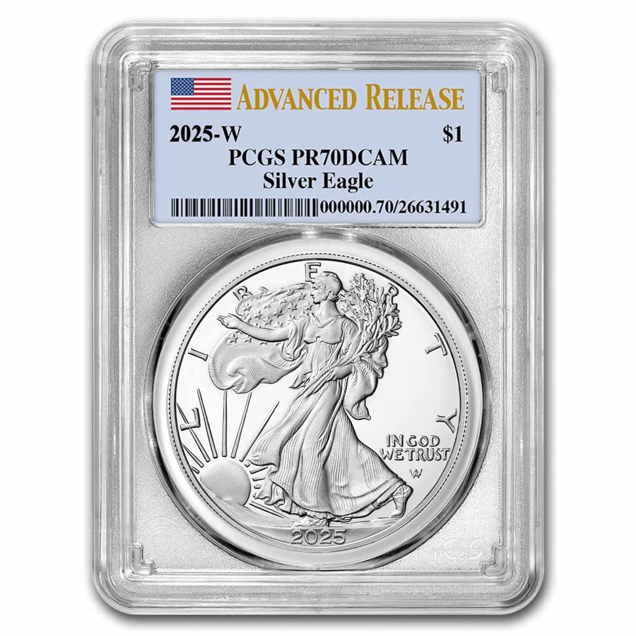 2025-W 1 oz Proof Silver Eagle PR-70 PCGS (Advanced Release)