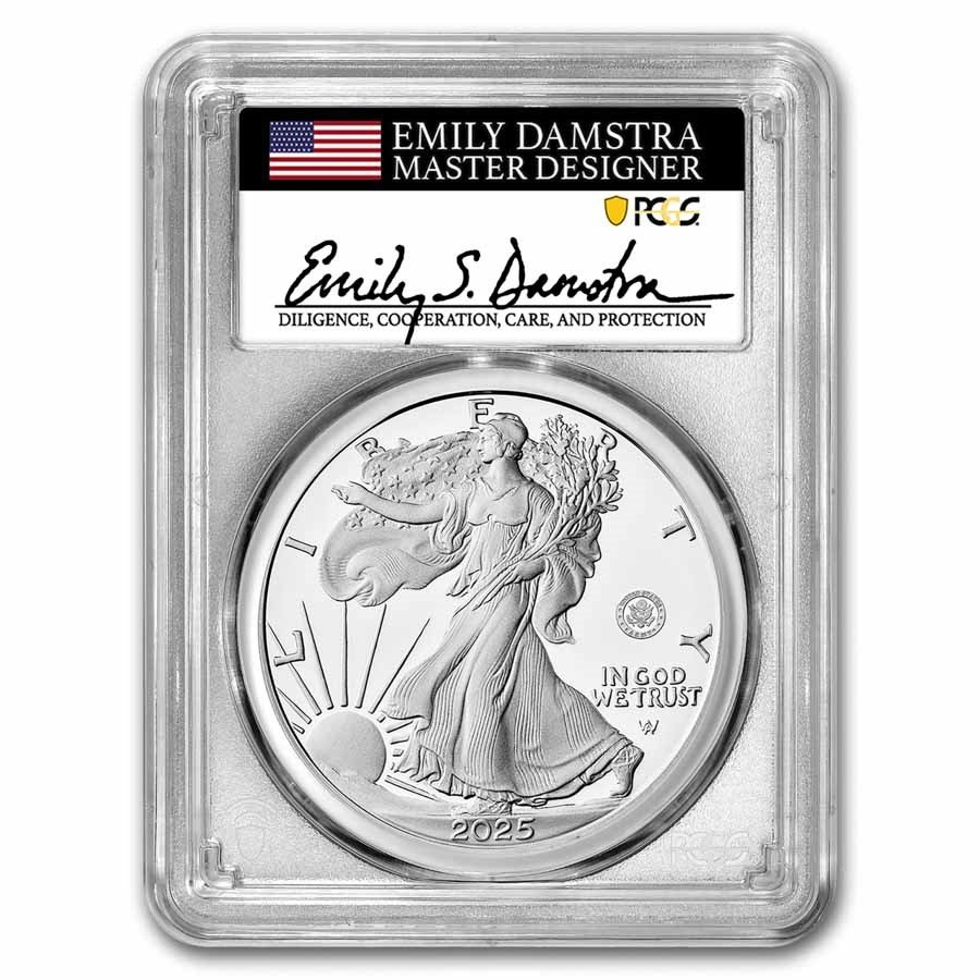 2025-W Proof Silver Eagle PR-70 PCGS (Army Privy, AR, Damstra)