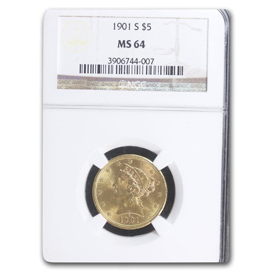 1901-S $5 Liberty Gold Half Eagle