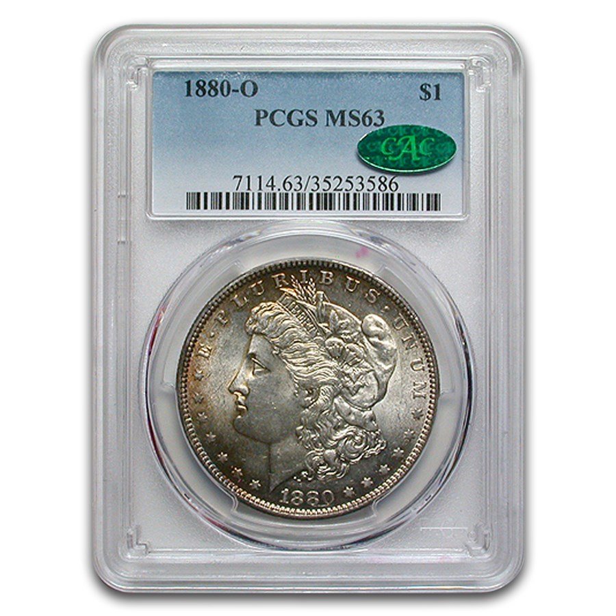 1880-O Morgan Dollar MS-63 PCGS (CAC)