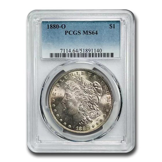 1880-O Morgan Silver Dollar MS-64 PCGS