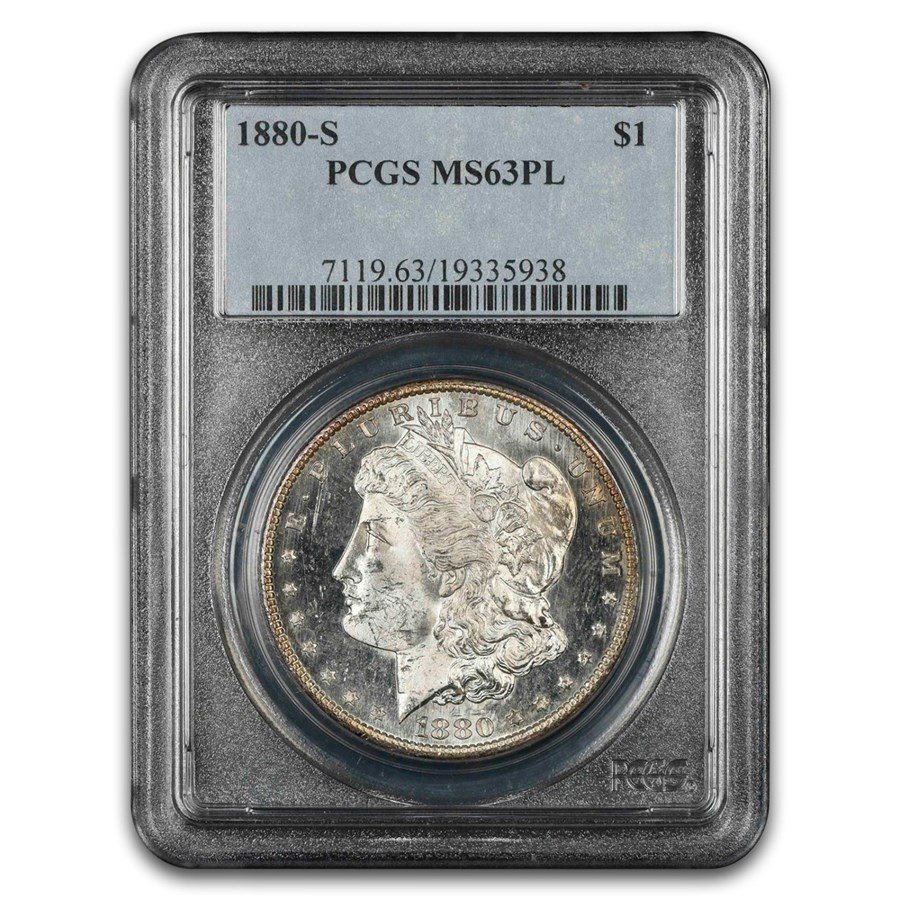 1880-S Morgan Dollar MS-63 PL PCGS