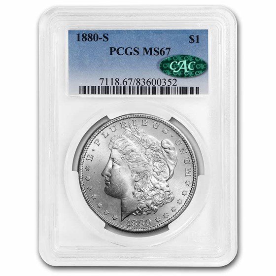 1880-S Morgan Dollar MS-67 PCGS CAC