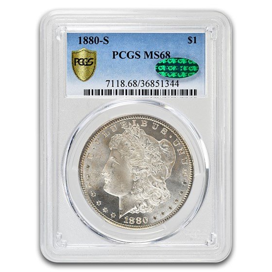 1880-S Morgan Dollar MS-68 PCGS CAC