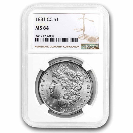 1881-CC Morgan Dollar MS-64 NGC