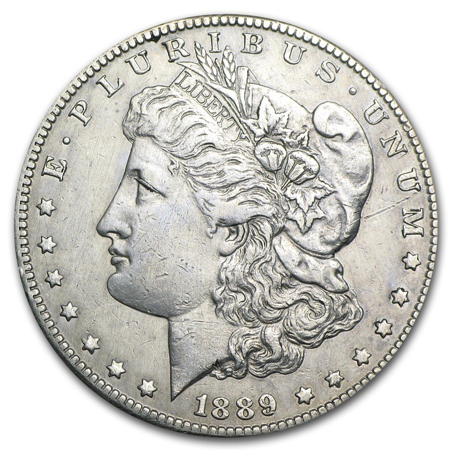 1889-CC Morgan Dollar AU Details (Cleaned)