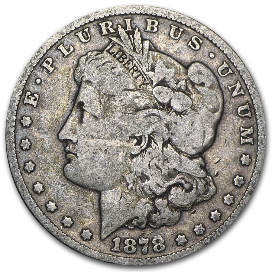 1878 P 8TF Morgan Silver Dollar  VG