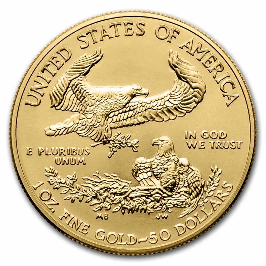 2020-W 1 oz Burnished Gold Eagle (w/Box & COA)
