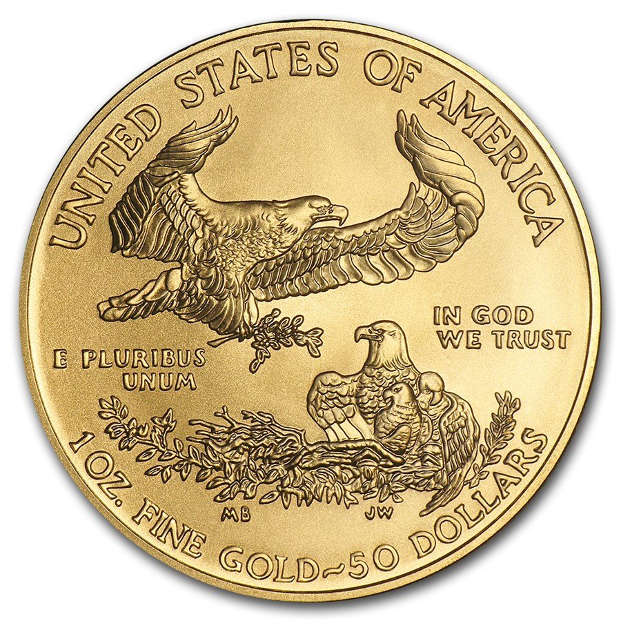 2017-W 1 oz Burnished Gold Eagle (w/Box & COA)