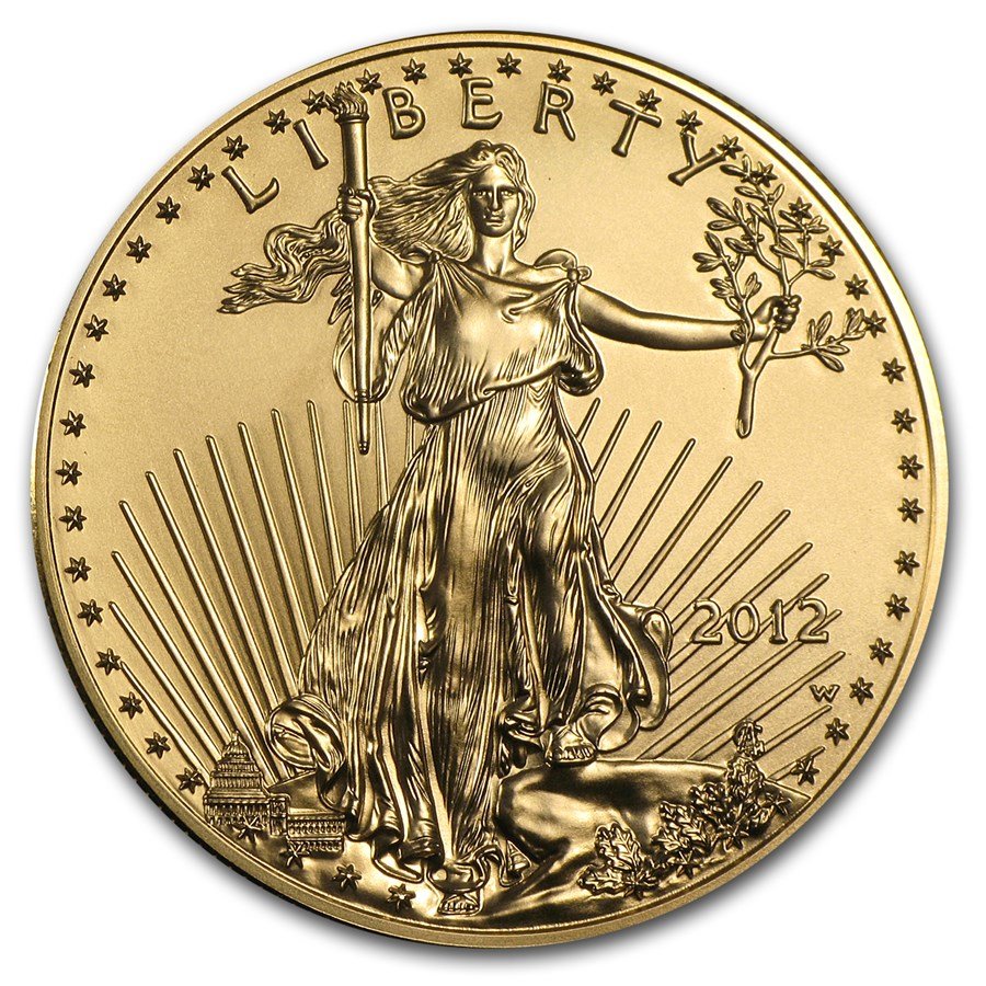 2012-W 1 oz Proof American Gold Eagle (w/Box & COA)