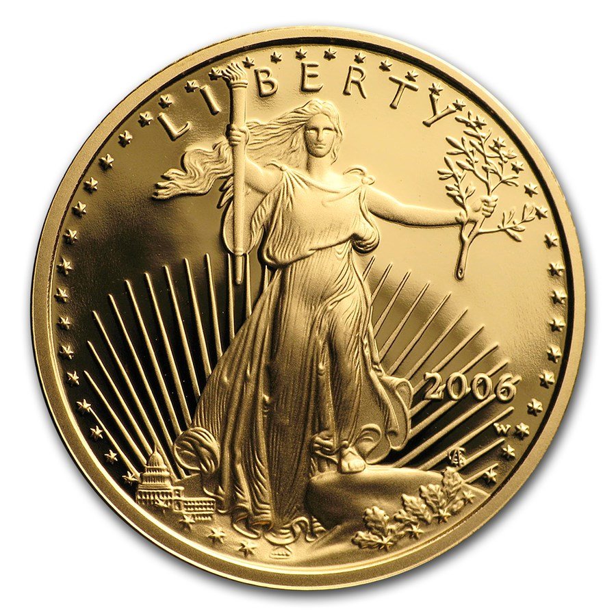 2006-W 1/4 oz Proof American Gold Eagle (w/Box & COA)