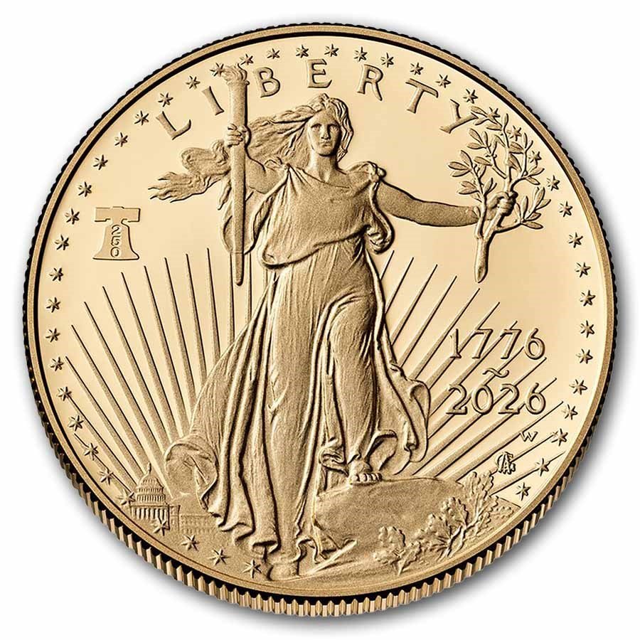 2026-W Proof 1/4 oz American Gold Eagle Coin (Dual Date)