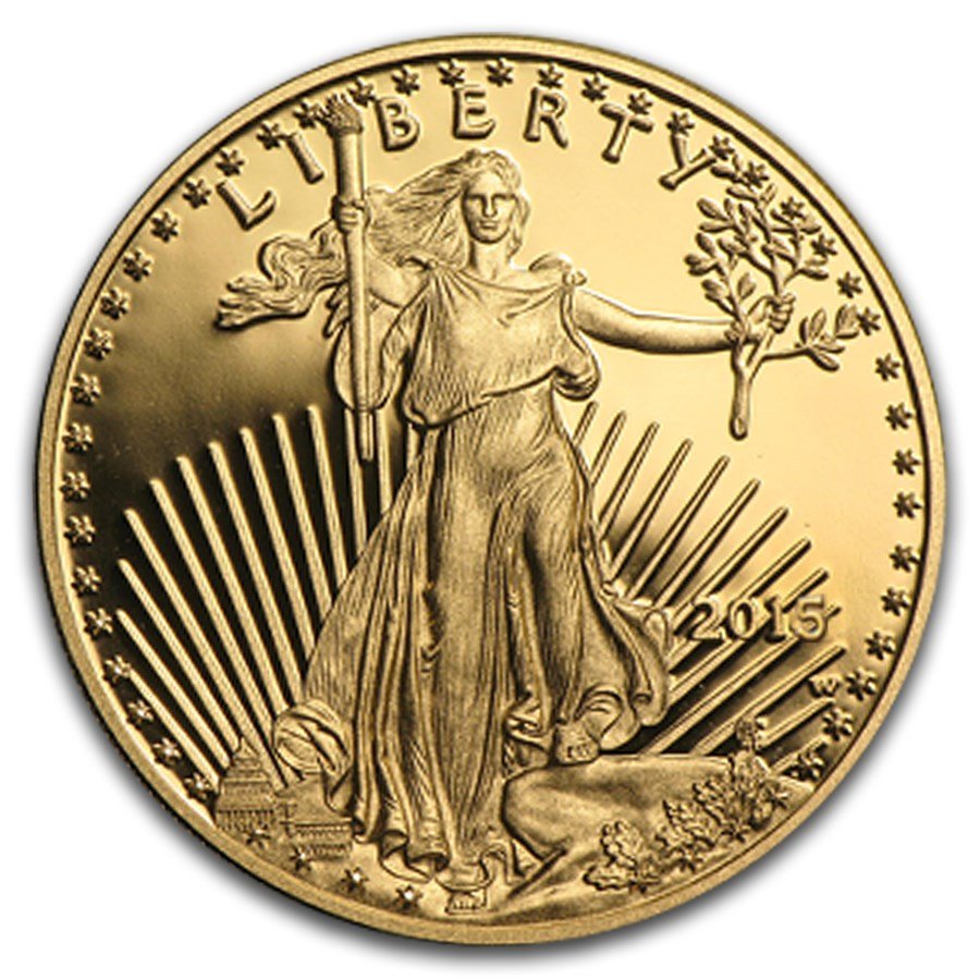 2015-W 1/10 oz Proof American Gold Eagle (w/Box & COA)