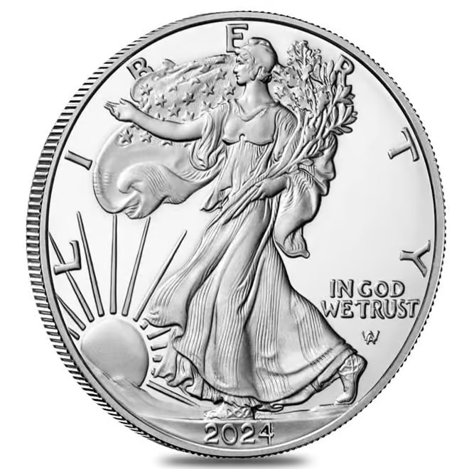 2024-W 1 oz Proof Silver American Eagle (w/Box & COA)