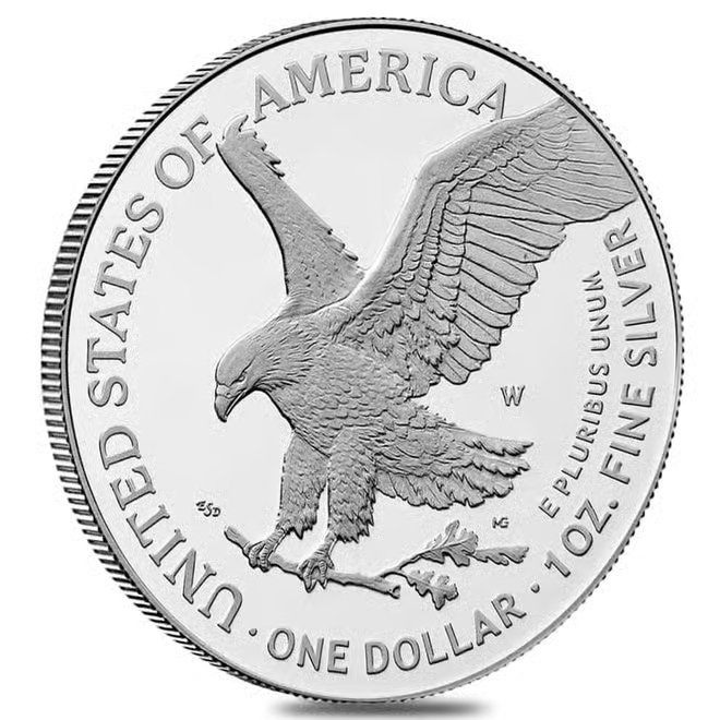 2025-W Laser Engraved Privy 1 oz Proof Silver American Eagle PCGS PF 69 AR